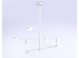  Подвесной светодиодный светильник FL51688/8 WH белый 3000K/4200K/6400K 48W D900*1000 (Без ПДУ)