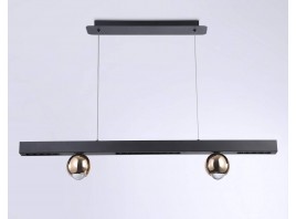  Подвесной светодиодный светильник FL5956 BK/GD черный/золото 4200K 18W 1000*70*1200 (Без ПДУ)