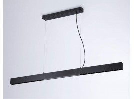  Подвесной светодиодный светильник FL5966 BK черный 48W 4200K 1200*35*1305 (Без ПДУ)