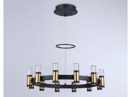  Подвесной светодиодный светильник FL6206 BK/GD черный/золото 72W 4200K D600*1200 (Без ПДУ)