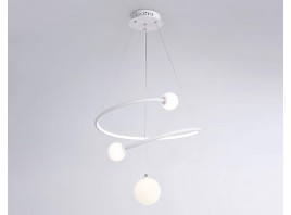  Подвесной светодиодный светильник с пультом управления FL66299 WH белый 39W 3000K-6400K+G9 D500*1200 (ПДУ ИК)