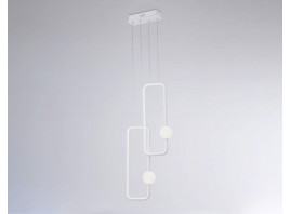  Подвесной светодиодный светильник FL66365/2 WH белый 38W 4200K 300*80*1200