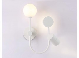  Настенный светодиодный светильник со сменной лампой FL66388/3 WH белый 4W 4200K+G9+GU10 378*200*100