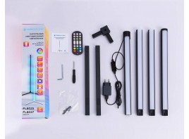  Светильник светодиодный напольный RGB с пультом FL8027 BK черный LED 20W RGB D32*1650 (ПДУ РАДИО 2.4G)