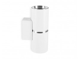  Настенный светильник со сменной лампой GU10 FW2476/2 WH/CH белый/хром GU10/2 max 12W 145*55*80