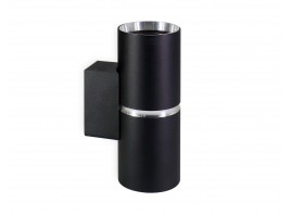  Настенный светильник со сменной лампой GU10 FW2477/2 BK/CH черный/хром GU10/2 max 12W 145*55*80