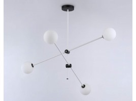  Подвесной светильник TR2505/4 WH/BK белый/черный G9/4 max 10W D970*700