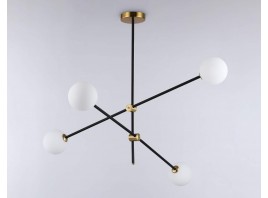  Подвесной светильник TR2507/4 BK/BS черный/латунь G9/4 max 10W D970*700