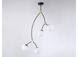  Подвесной светильник TR2575/4 BK/SB черный/бронза E27/4 max 60W D790*1120