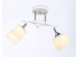  Подвесной светильник TR303062/2 WH/CH/FR белый/хром/белый матовый E27/2 max 40W 560*145*260