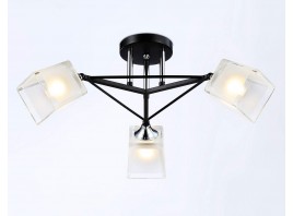  Подвесной светильник TR303072/3 BK/CH/FR черный/хром/белый матовый E27/3 max 40W D560*250