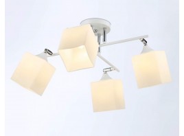  Подвесная люстра TR303083/4 WH/CH/FR белый/хром/белый матовый E27/4 max 40W 620*620*260