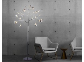  Напольный телескопический светильник со сменной лампой TR3030/27 BK/SM черный/дымчатый G4/27 max 20W D840*1700