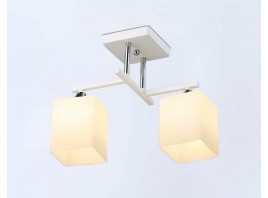  Подвесной светильник TR303111/2 WH/CH/FR белый/хром/белый матовый E27/2 max 40W 360*190*290