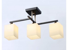  Подвесной светильник TR303114/3 BK/FGD/FR черный/золото/белый матовый E27/3 max 40W 490*260*290