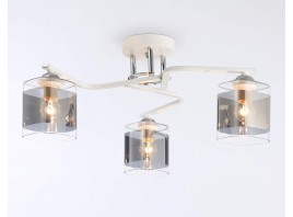  Потолочный светильник TR303217/3 WH/CH/SM белый/хром/дымчатый E27*3 max 60W D540*250