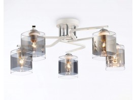  Потолочный светильник TR303219/5 WH/CH/SM белый/хром/дымчатый E27*5 max 60W D580*250