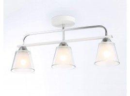  Потолочный светильник TR303233/3 WH/CH/CL/FR белый/хром/прозрачный/белый матовый E27*3 max 60W 550*120*250