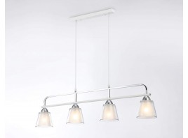  Подвесной светильник TR303242/4 WH/CH/CL/FR белый/хром/прозрачный/белый матовый E27*4 max 60W 870*120*780