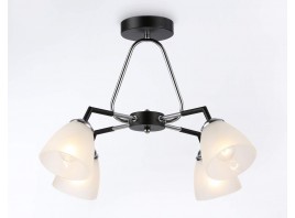  Подвесной светильник TR303293/4 BK/CH/FR черный/хром/белый матовый E27*4 max 60W D590*380