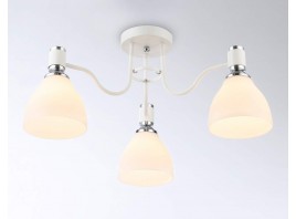  Потолочный светильник TR303302/3 WH/CH/FR белый/хром/белый матовый E27*3 max 60W D600*270