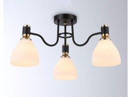  Потолочный светильник TR303303/3 BK/GD/FR черный/золото/белый матовый E27*3 max 60W D600*270