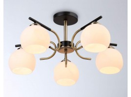 Подвесной светильник TR303312/5 BK/SB/FR черный/бронза/белый матовый E27*5 max 60W D560*250