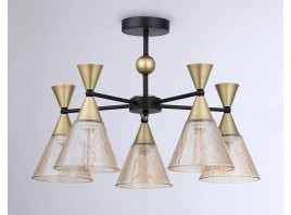  Подвесной светильник TR3171/5 BK/GD черный/золото E27/5 max 60W D580*380