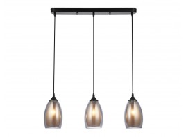 Подвесной светильник TR3537/3 BK/SM/FR черный/дымчатый/белый матовый E27/3 max 40W 640*120*820