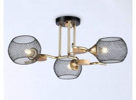  Подвесной светильник TR80164/3 BK/GD черный/золото E27/3 max 40W D580*220
