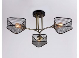  Подвесная люстра TR80171/3 SB/BK бронза/черный E27/3 max 40W D600*215