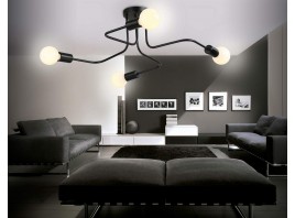  Потолочный светильник в стиле лофт TR8022/4 BK черный E27*4 max 40W D715*205