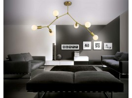  Потолочный светильник в стиле лофт TR8038/6 BS латунь E27*6 max 40W D670*590