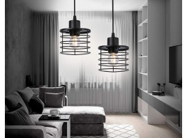  Подвесной светильник в стиле лофт TR8068 BK черный E27 max 40W D120*950