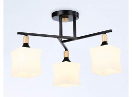  Подвесной светильник TR9493/3 BK/FR черный/белый матовый E27/3 max 40W D470*280