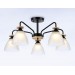 Светильник подвесной TR9571/5 BK/FR черный/белый матовый E27/5 max 40W D620*250