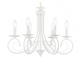  Подвесная люстра TR9611/6 WH белый E14/6 max 40W D560*650