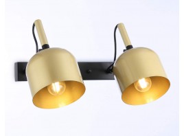  Настенно-потолочный спот TR97106/2 GD/BK золото/черный E27*2 max 40W D130*223*273