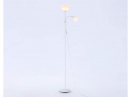  Светильник напольный с выключателем на проводе TR97622/2 WH белый E27+E14 max 40W D245/100*1770