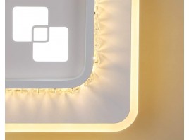  Настенный светодиодный светильник с хрусталем FA231 WH белый LED 4200K/4200K/6400K 30W 210*210*50