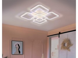  Потолочный светодиодный светильник с пультом FA5301 WH белый 140W 770*770*130 (ПДУ РАДИО 2.4)