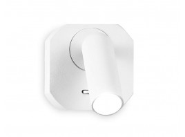  Настенный поворотный светодиодный светильник с выключателем FW282 SWH белый песок LED 4200K 3W 66*66*65