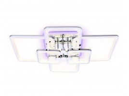  Потолочный светодиодный светильник с пультом FA5307/4+2 CH хром 176W 800*550*140 (ПДУ РАДИО 2.4G)