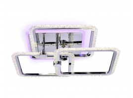  Потолочный светодиодный светильник с пультом FA536/3 CH хром 118W 510*510*150 (ПДУ РАДИО 2.4G)