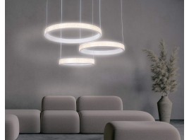  Подвесной светодиодный светильник с пультом FA6161 WH белый 99W 720*500*900 (ПДУ РАДИО 2.4)