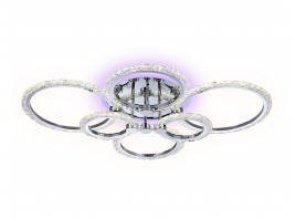  Потолочный светодиодный светильник с пультом FA413/4+2 CH хром 132W 840*600*120 (ПДУ РАДИО 2.4G)