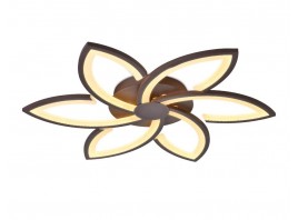  Потолочный светодиодный светильник с пультом FA447/6 CF кофе 108W 730*700*60 (ПДУ РАДИО 2.4)