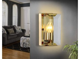  Настенный светильник со сменной лампой TR5157 GD/CL золото/прозрачный E14/1 max 40W 210*130*100