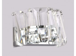  Настенный светильник с хрусталем TR5175 CH/CL хром/прозрачный E14 max 40W 275*165*155
