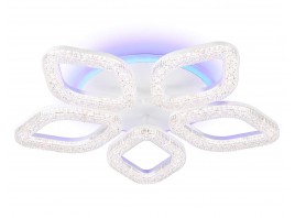  Потолочный светодиодный светильник с RGB подсветкой и пультом FA3925/5 WH белый 100W 3000K/4200K/6400K+RGB D570*80 (ПДУ РАДИО 2.4G)